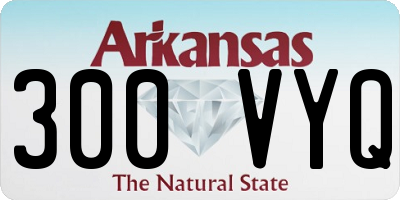 AR license plate 300VYQ