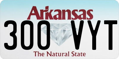 AR license plate 300VYT