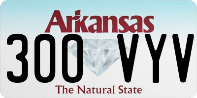 AR license plate 300VYV