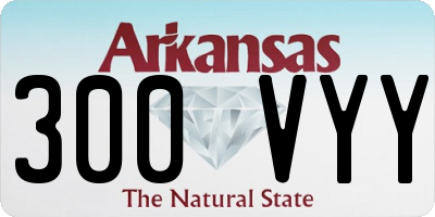 AR license plate 300VYY