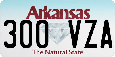 AR license plate 300VZA