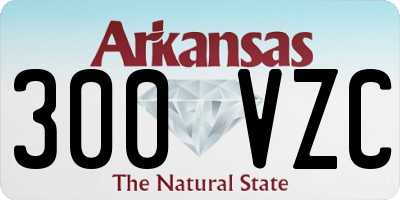 AR license plate 300VZC