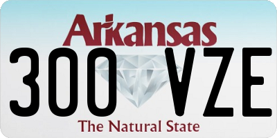 AR license plate 300VZE