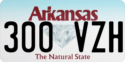 AR license plate 300VZH