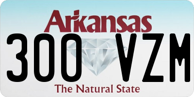 AR license plate 300VZM