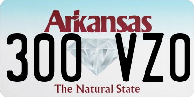 AR license plate 300VZO