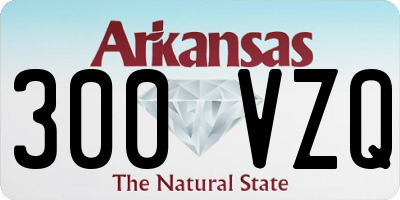 AR license plate 300VZQ