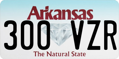 AR license plate 300VZR