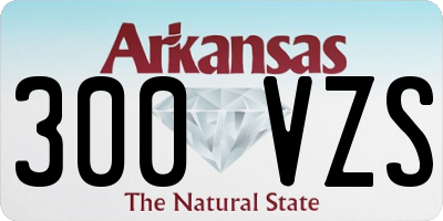 AR license plate 300VZS