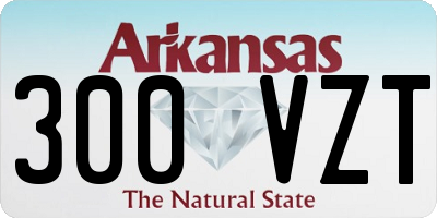 AR license plate 300VZT