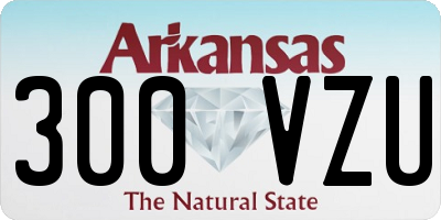 AR license plate 300VZU