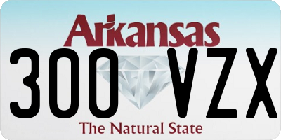 AR license plate 300VZX