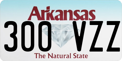 AR license plate 300VZZ