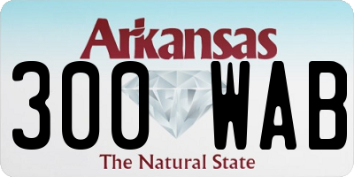 AR license plate 300WAB
