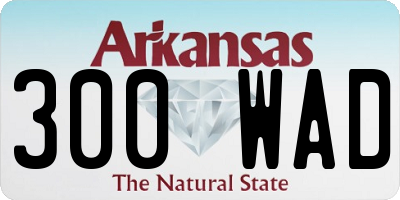 AR license plate 300WAD