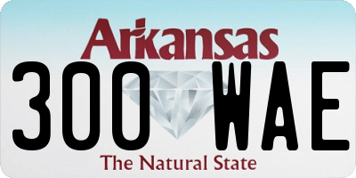 AR license plate 300WAE