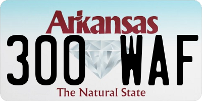 AR license plate 300WAF