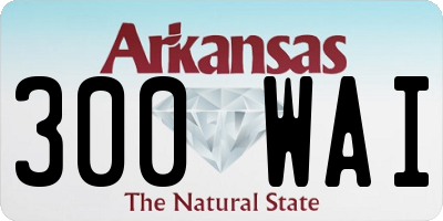 AR license plate 300WAI
