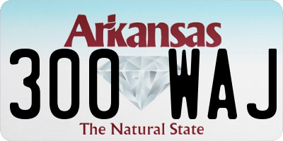 AR license plate 300WAJ