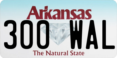 AR license plate 300WAL