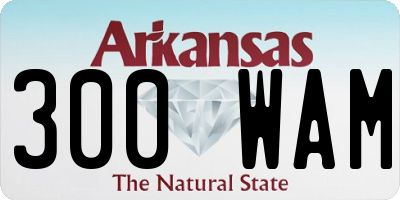 AR license plate 300WAM