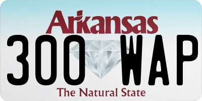 AR license plate 300WAP