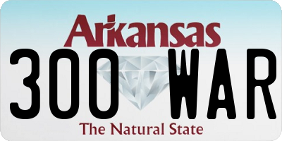 AR license plate 300WAR