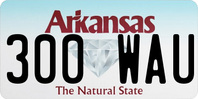 AR license plate 300WAU