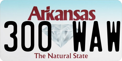 AR license plate 300WAW