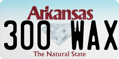 AR license plate 300WAX
