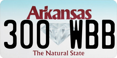 AR license plate 300WBB