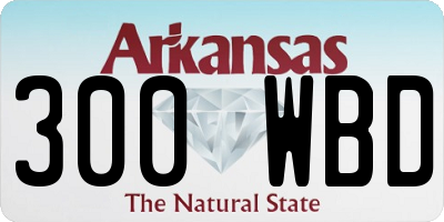 AR license plate 300WBD