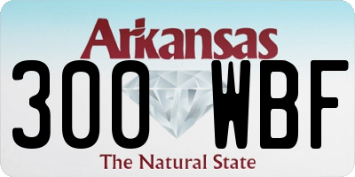 AR license plate 300WBF