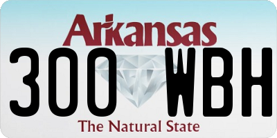 AR license plate 300WBH
