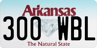 AR license plate 300WBL