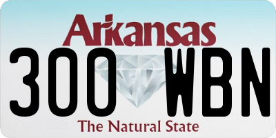 AR license plate 300WBN