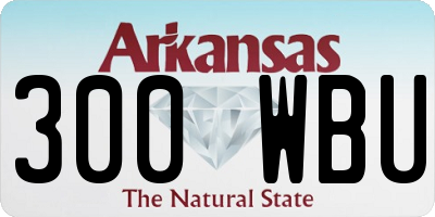 AR license plate 300WBU