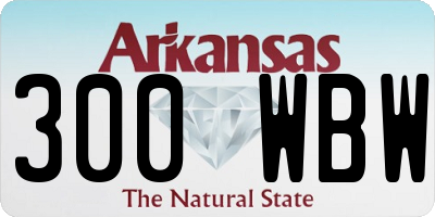 AR license plate 300WBW