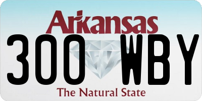 AR license plate 300WBY