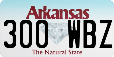 AR license plate 300WBZ