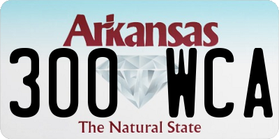 AR license plate 300WCA