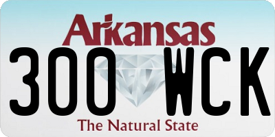 AR license plate 300WCK