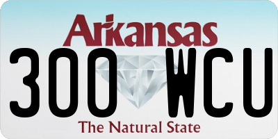 AR license plate 300WCU