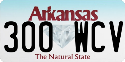 AR license plate 300WCV