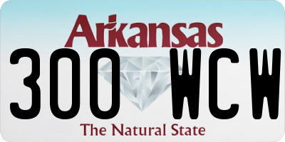 AR license plate 300WCW