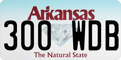 AR license plate 300WDB