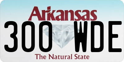 AR license plate 300WDE