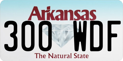 AR license plate 300WDF
