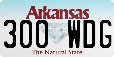 AR license plate 300WDG