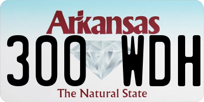 AR license plate 300WDH